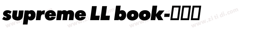 supreme LL book字体转换